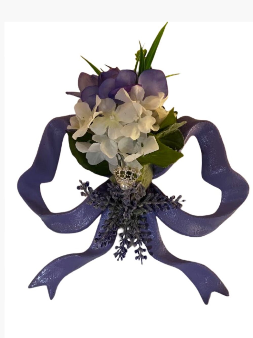 Handcrafted Home Decor Lavender Princess Bow Decoration With Princess Crown New